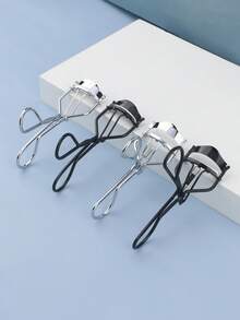 1pc High Quality Stainless Steel Eyelash Curler, Precise Control For Long-Lasting Curl, Suitable For Daily Makeup Use - Multicolor - View 2
