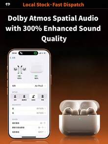 New 2026 Style Wireless Earbuds, 2026 Latest Upgraded Version For Apple Air 5/Air 4/Air 7 & Android, Dynamic Head Tracking + Auto Ear Detection + One‑Step Pop‑Up, Active Noise Cancelling, IPX7 Waterproof Dustproof, Bluetooth 5.3, Hi-Fi Sound, Ergonomic Fit, Applicable To Apple And Android Systems, Audifonos Bluetooth, Ideal Boyfriend Gifts For Gym Travel Office & Daily Use - 蘋果2代 - 查看 8
