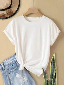 Camisetas de Mujer con Estampado de Paisaje de Cactus en Arizona, Ropa Casual Holgada y Suave, Estilo Vintage Urbano, Unisex, de Algodón 100% Puro, Manga Corta, Cuello Redondo - Blanco - Ver 3