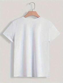 Camiseta de Concientización sobre el Autismo Wo – Camiseta de Aceptación del Autismo con la Frase "Maravillosamente Diferente", con Cintas Coloridas y Patrones de Corazones, Diseño de Cuello Redondo, Adecuada Tanto para el Día a Día como para Ocasiones Especiales. Ropa de apoyo a la promoción del autismo, camisetas con temática de autismo, ropa casual, diseño de texto llamativo, ajuste cómodo, tela transpirable, camisetas de manga corta, ropa de uso diario, conjuntos de verano, material ligero, ropa de apoyo - Conjuntos de vacaciones para mujer. Adecuado para primavera, verano y otoño. - Blanco - Ver 2