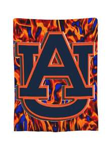 Auburn Merch Tigers Throw Blanket Warm Blankets Breathable Air Conditioner Blanket For Car Classic Outdoor Blankets For Picnic For All Season - 黑色 - 查看 2