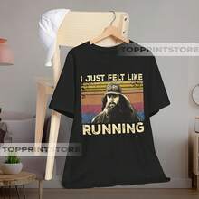Forrest GumpA Running Shirt – 90sie Quote Graphic Tee - Black - View 1