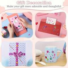 1 Set Rhinestone Decorative Stickers, Includes Round, Star, Flower, Heart, Square And Other Shapes In Macaron, Iridescent, Metallic And More Colors To Meet Various Decoration Needs - Multicolor - View 11