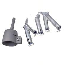 4pcs/Set Hot Air Plastic Welding Stainless Steel Welding Nozzle, Triangle Welding Tip, Quick Spray Nozzle, Fixed Point Nozzle, Round Y Nozzle, 32mm Standard Nozzle - C - View 2