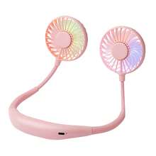 Neck Fan LED Neck Fan Upgraded Version 1200mAh Battery Capacity Long Battery Life Suitable For Students Office Outdoor Travel Holiday Essential Perfect Gift - 彩色 - 查看 16