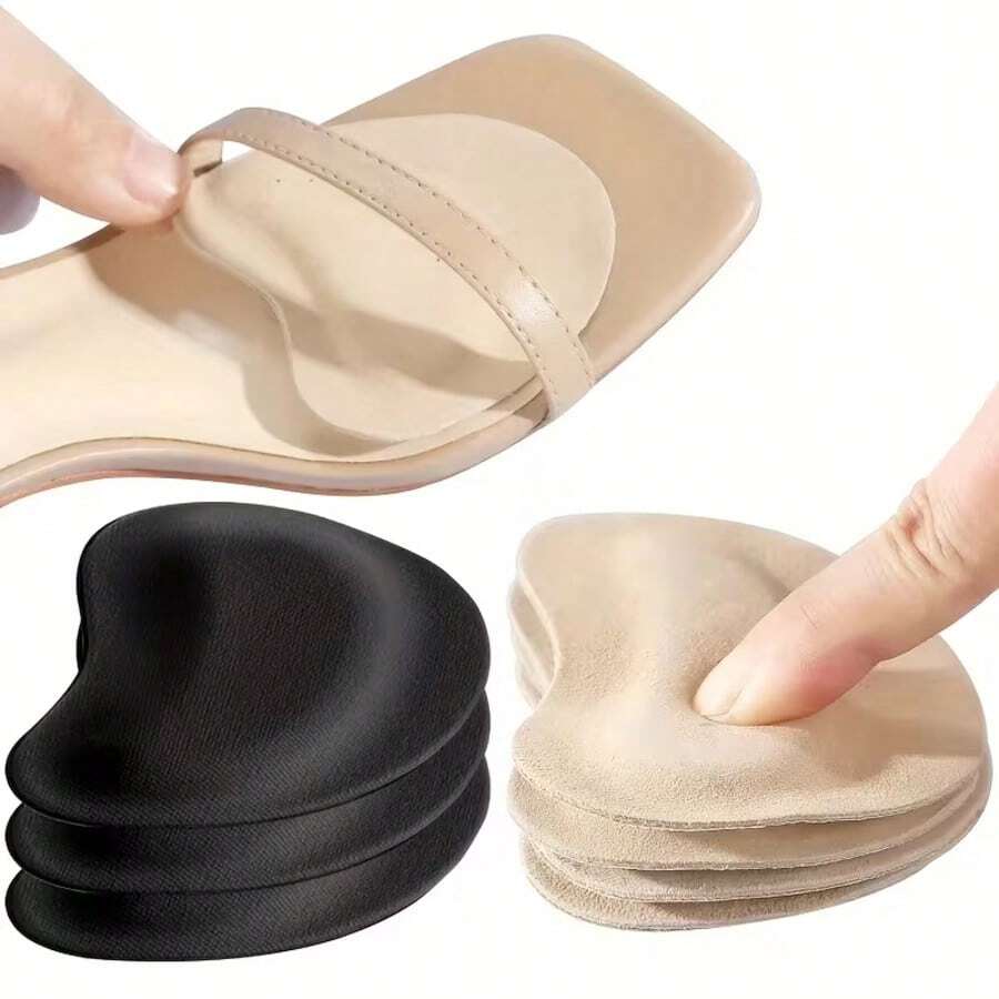 2pcs Metatarsal Pads, Thick Shock-Absorbing Cushions For High Heels & Sandals, Anti-Slip Breathable Forefoot Comfort Insoles - View 1