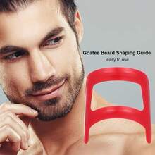 1pc Goatee Shaping Template, Goatee Trimming Stencil Tool For Edging And Shaping Men's Facial Hair - Multicolor - View 3