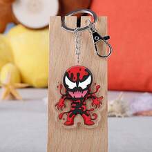 Marvel 1 pieza Llavero de acrílico de Spider-Man con colgante transparente de agente, regalo pequeño perfecto para fans, familia y amigos, colgante fresco de verano para novia/pareja, accesorio con vibras de verano para uso diario [Estilo aleatorio] - Multicolor - Ver 9