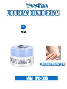 Vaseline Kem dưỡng ẩm phục hồi sâu PRO DERMA, 360g/30g, có cả kích cỡ gia đình và kích cỡ du lịch. Tan ngay lập tức để cấp ẩm sâu và phục hồi hàng rào bảo vệ da, nuôi dưỡng và làm dịu da, không gây nhờn rít, phù hợp cho da khô hoặc nhạy cảm ở mặt và toàn thân, lý tưởng để chăm sóc da hàng ngày vào mùa thu/đông, món quà hoàn hảo cho bạn bè hoặc người thân yêu. - Kem dưỡng phục hồi Vaseline Extra Rich Repairing Essence Cream - Xem 13