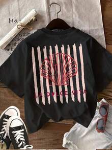 Dam-T-shirts - Svart - Visa 2