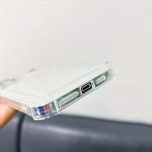 Transparent Card Slot Phone Case, Compatible With Iphone, Galaxy, Compatible With Honor, And Other Models, Transparent Wallet-Style Silicone Back Cover, Shock-Proof, Waterproof, Anti-Fall, Scratch-Resistant - Multicolor - View 3
