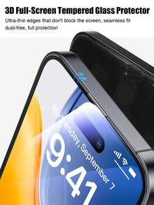 2pcs Ultra-Clear Screen Protector, Made Of Hydrogel Material, Optical-Grade Flexible Material For Bright And Transparent Screen Display With Natural Color Layers. Protects Against Scratches From Keys, Cards When Placing Phone On Desk, In Bag Or Pocket. - Clear - View 4