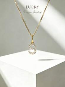 Collier signature personnalisé, collier de diamant personnalisé, collier à plaque avec nom, collier décoratif écrit à la main, cadeau pour la fille - Collier entièrement en diamant style 1 - Voir 10