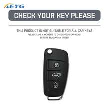 适用于奥迪 C6 R8 A1 A3 Q3 A4 A5 Q5 A6 S6 A7 B6 B7 B8 8P 8V 8L TT RS 的 ABS 汽车钥匙壳保护套，汽车钥匙保护壳配件 - 奧迪C款 - 查看 6