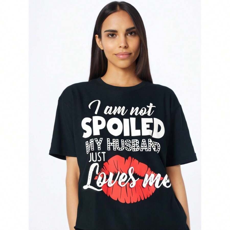Dam-T-shirts - Svart - Visa 1