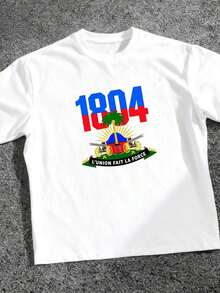 1 Piece Haitian Revolution Flag 1804, Haitian Independence Flag Da-0180g 100% Cotton - 白色 3 - 查看 4