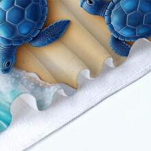 1pc Sea Towel, Super Soft Microfiber Extra Large Beach Blanket, Super Absorbent Bath Towel, Suitable For Travel, Swimming Pool, Diving, Surfing, Yoga, Camping, Available In Multiple Sizes, Beach Accessories For Beach, Pool, Travel, Camping, Yoga - Sea Turtle - View 10