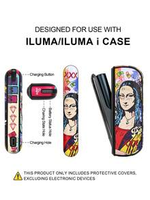 1PC For IQOS ILUMA ONE/ I One/New Iluma I One, ILUMA/Iluma I ,ILUMA PRIME/Iluma I Prime Protective Case Full Protection Anti-Drop Fashion Personalized Graffiti Leather Case Anti-Scratch Anti-Rub Anti-Pressure Anti-Shock PU+PC Splicing Hard Shell Precise Hole Position Leather Case Couple Style Multiple Colors Available Gift For Self-Use Storage Box - 1 - View 26