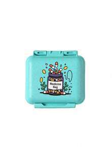 Mini 6-Compartment Portable Pill Box, Medication Storage Box, Travel Pill Box, Printed With "My Pill Box" And Pill Pattern, 6-Compartment Small Pill Box, Sealed Pill Packaging Storage Box, 6-Day Weekly Pill Storage Box, Travel Essential Pill Box, Daily Vitamin Pill Box, Pocket Pill Box Storage Box, Exquisite Storage Box, Home Essential, Travel Essential - Multicolor - View 15