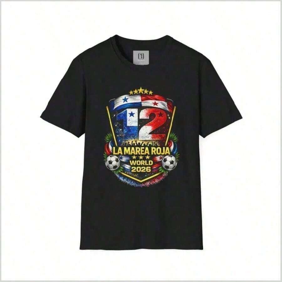 Camiseta de Mascotas de Fútbol 2026, Camiseta de Fanático del Fútbol Mundial, Estampado Vintage MX USA CA, Regalo para Amantes del Fútbol - Negro 3 - Ver 1
