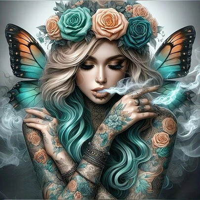 1 Set Diamond Painting Kit, Available In Multiple Sizes, 5D Full Drill Diamond Painting DIY Art Kit, Packaging, Suitable For Home Decor, Living Room, Kitchen, Bedroom Wall Decoration, Gift, Relaxation And Entertainment