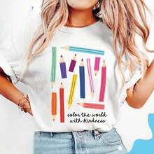 Camiseta linda para profesor de arte, camiseta linda para maestro de primaria, camiseta para maestro de jardín de infantes, regalo de agradecimiento para profesor de arte, regreso a clases - Estilo callejero vintage, camiseta unisex de algodón suelto de manga corta con cuello redondo. - Blanco - Ver 7