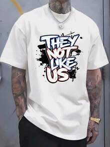 Unisex Short-Sleeved T-Shirt, Stylish Summer T-Shirt Design With Graphic Print For Men, Featuring A Modern And Fashionable Style With Unique Prints. Suitable For Various Occasions, Available In Multiple Colors And Styles: Men's T-Shirts, , Women's, Romwe Men, Boho Chic, Gifts For Teachers, Women's T-Shirt, Curvy Women's Sets, Y2K. - 白色 - 查看 1