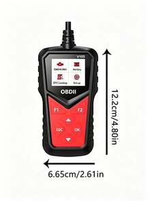Portable OBDII Fault Diagnostic Tool, Car Engine Fault Light Check And Reset Tool, Real-Time Data Stream Diagnostic Scanner - A - View 12