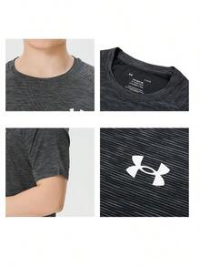 Under Armour Men's T-Shirt UA Tech Textured SS Casual Comfortable Simple Outdoor Sports Short-Sleeve T-Shirt 1382796-001 - 1382796-001 - View 6