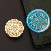 1 Stück Astronomie Serie Wachssiegel Stempel, Muster von Uhr, Kompass usw. für Umschläge, Grußkarten, Lesezeichen, DIY Basteleien, Geschenkdekoration Wachssiegel - Briefmarkenköpfe der astronomischen Serie - Übersicht 10