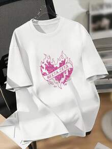 Y2k Fashion Oversize T-Shirt - White - View 10