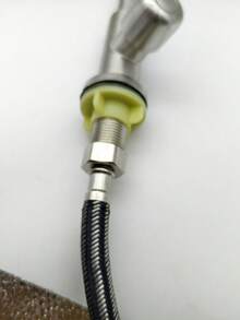 A Durable, Drop-Resistant, Hot-Selling Rotating Brushed Stainless Steel Vertical Single-Cold Kitchen Faucet, Cold Water Switch, Available In Single-Handle And Single-Hole Types With Straight Handle Or Large Handle, Perfect For Everyday Home Use. - Silver - View 9
