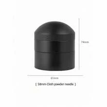 SOKANY 不鏽鋼旋轉式咖啡粉分佈器 51/53/58mm 尺寸，有效打破結塊並均勻分佈咖啡粉以確保一致萃取，鑽石紋防滑設計，適合居家、廚房、酒吧與咖啡廳，必備咖啡配件 - 黑色 - 查看 10
