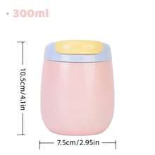 300ml Stainless Steel Double-Layer Minimalist Egg-Shaped Cup, Multicolor Macaron Miniature 316 Insulated Tumbler, Personalized Coffee Cup - Multicolor - View 10