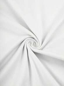short sleevesMinimalist Casual Shirt  Camiseta de mujer de manga corta y cuello redondo con gráfico de línea de cara, informalLeisure - Blanco2 - Ver 3