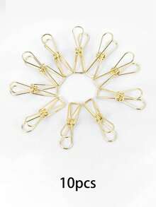10pcs Outdoor Tent Mini Clips, Compression Non-Slip Fixing Clamps With Wind Ropes, Suitable For Food Bags, Camping Lights And Other Outdoor Items - Multicolor - View 10