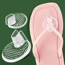 Flip Flops With Silicone Anti-Slip Pads, Super Soft, Pain & Friction Relief, Summer Foot Care Essentials - Transparent 1 Pair - View 3