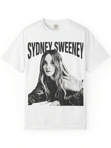 Camiseta con Retrato de Sweeney| Retro Band Photo Graphic T-Shirtblusas para mujer playeras de mujer vestidos casuales para mujer y2k playeras deportivas para mujer verano camisetas ropa de mujer Fashion Perfect For Daily - Blanco - Ver 6