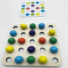 Wooden Bead Clip Toy, Educational Numerical Battle Game, Developmental Toy For Two Players - Multicolor - View 8