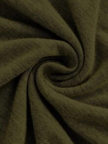 Vestido sin tirantes de mujer con tejido de punto colorido - Verde militar - Ver 4