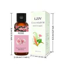 LZJV 30毫升多瓶装混合花香精油套装，包含薰衣草、玫瑰、樱花、茉莉、栀子花香型，优质芳香疗法精油，天然香氛油，男女皆宜，适用于香薰机、香薰蜡烛、加湿器——舒缓家居及车载空气清新剂，异域森林香氛按摩油，助眠及车载香薰精油扩香器 - 多樣化花香30ml - 查看 11