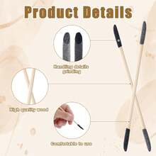 50Pcs Sanding Sticks, Double-Ended Sanding Tools, 120/280 Grit - Fine Detailing In Tight Spaces With Matchstick Design, Fine Detailing Polishing Sticks For Plastic Models/Wood/Metal/Small Area/Hole Sanding - Multicolor - View 4
