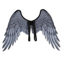 1PC New Top Realistic Costume Wings, Faux Feather Non-Woven Fabric Wings, Stage Performance Costume Prop, Holiday Event Wearable Transformation Prop,Halloween - Multicolor - View 13