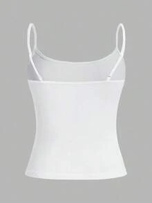 Set de 3 camisetas de tirantes ajustadas informales para mujer, adecuadas para el verano - Multicolor 4 - Ver 8