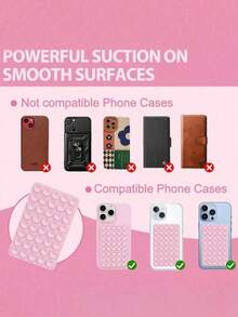 40 miếng dán điện thoại silicon hai mặt có thể tái sử dụng, có giác hút, thích hợp cho gia đình, văn phòng và các bề mặt nhẵn. - Nhiều màu - Xem 5