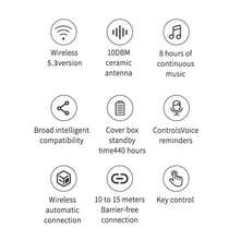 1个可爱心形无线耳机，HiFi立体声心形音乐耳机，时尚浪漫心形设计，精美礼物，情人节礼物 - 彩色 - 查看 8