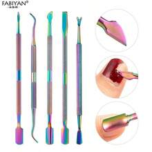 8Pcs Nail Cuticle Clippers Set Stainless Steel Nail Pusher Dead Skin Scissors To Remove Dead Skin Barbs Manicure Pedicure Tool - Multicolor - View 3