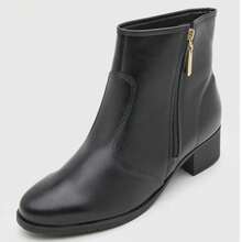 Women's Moleca Ankle Boot With Chunky Heel - Sophisticated - 黑色 - 查看 2