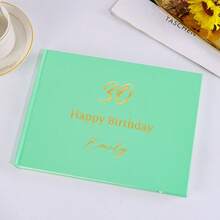 Buku Pesan Horizontal Kustom, Dipersonalisasi, Cocok untuk Pesta Ulang Tahun ke-16, 18, 30, 40, 50, 60, 70, dan 80, Cocok untuk Pria dan Wanita, Album Foto, Buku Tamu, Hadiah Ulang Tahun, Hadiah yang Berkesan - MultiWarna - View 30