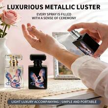 1.69oz Glass Spray Bottle, Refillable Mini Perfume Atomizer, Empty Travel Bottle With Ornate Dreamy Printed Cosmetic Container. A Perfume Set Suitable For Office, Dates, Leisure, And Entertainment Occasions, And An Ideal Choice For A Surprise Perfume - 50ml - View 10